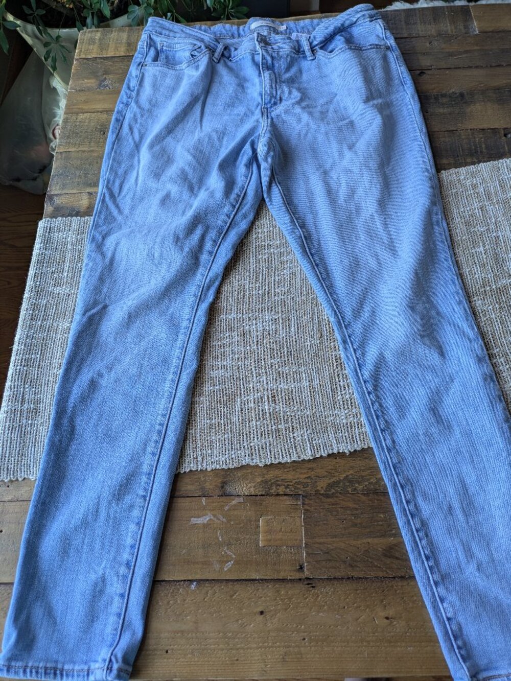 eddie bauer jeans womens 14 boyfriend fit medium wash denim #592